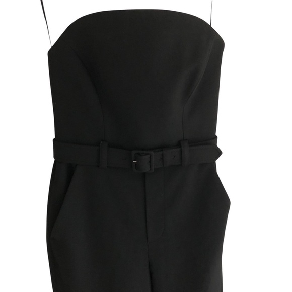 A.L.C. Kate Jumpsuit Black Strapless Size 2 - Picture 3 of 13